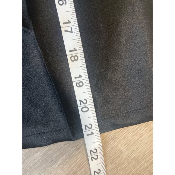 Cinema Etoile Black Satin Sleeveless Shiny Shell Tank Top Sz S - Picture 9 of 9